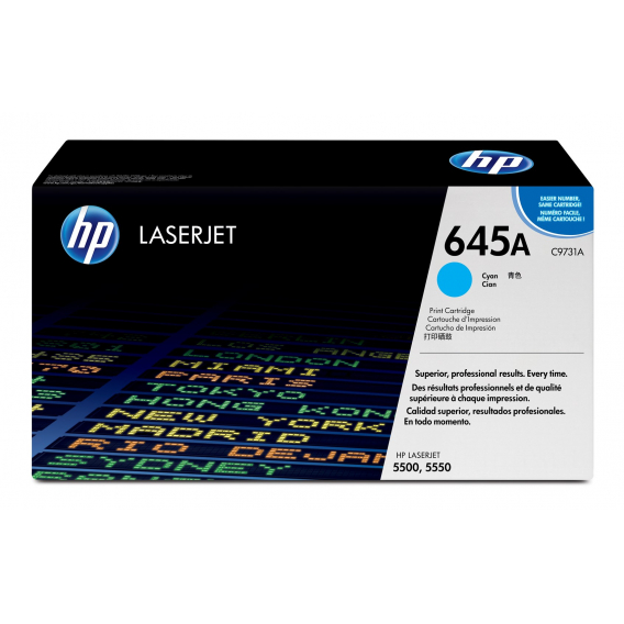 Obrázok pre HP 645A Azurová originální tonerová kazeta LaserJet