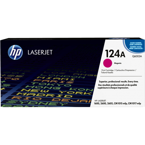 Obrázok pre HP 124A Purpurová originální tonerová kazeta LaserJet