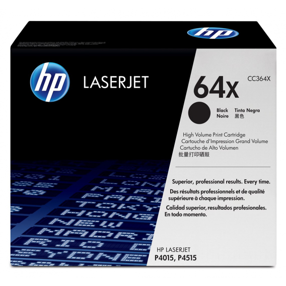 Obrázok pre HP 64X High Yield Black Original LaserJet Toner Cartridge tonerová náplň 1 kusů Originální Černá