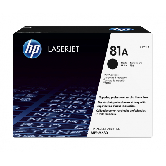 Obrázok pre HP 81A Černá originální tonerová kazeta LaserJet