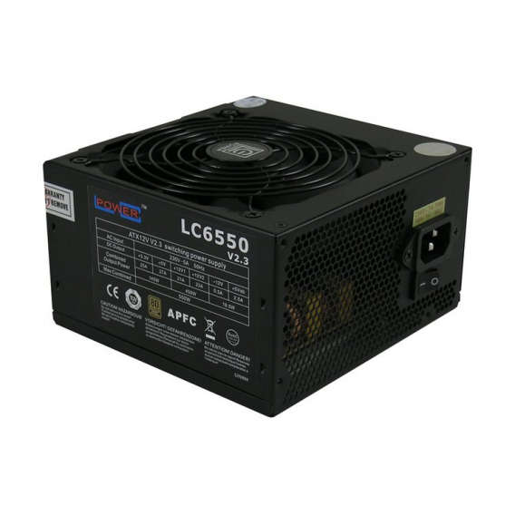 Obrázok pre LC-Power LC6550 V2.3 napájecí zdroj 550 W 20+4 pin ATX ATX Černá