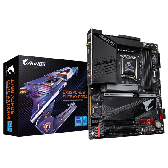 Obrázok pre GIGABYTE Z790 AORUS ELITE AX DDR4 základní deska Intel Z790 LGA 1700 ATX
