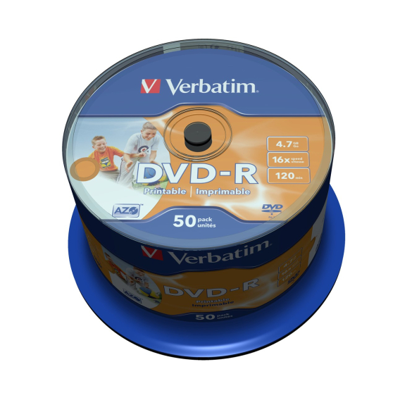 Obrázok pre Verbatim 43533 prázdné DVD 4,7 GB DVD-R 50 kusů