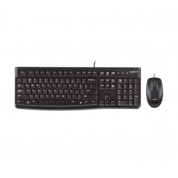 Obrázok pre Logitech Desktop MK120 klávesnice Obsahuje myš USB QWERTY Britská angličtina Černá