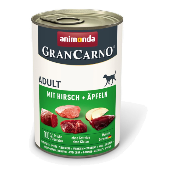 Obrázok pre ANIMONDA GranCarno Adult Pork with venison and apple - mokré krmivo pro psy - 400g