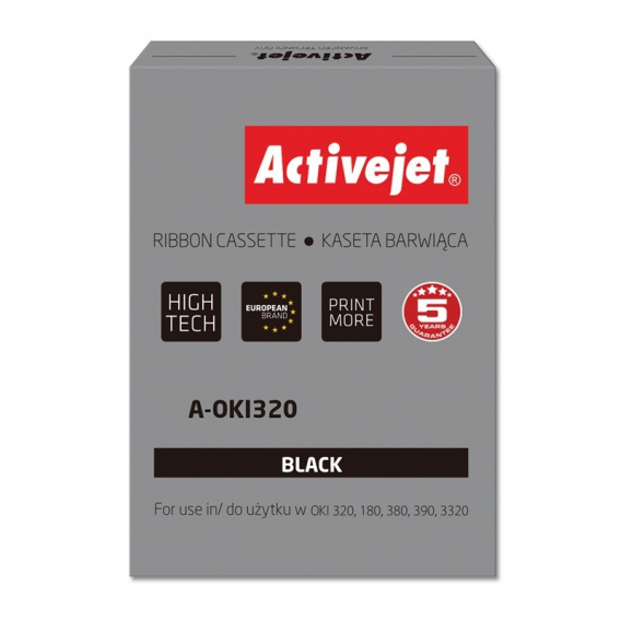 Obrázok pre Activejet páska A-OKI320 (náhrada OKI 9002303; 3000000 znaků; Supreme; černá) 100 kusů