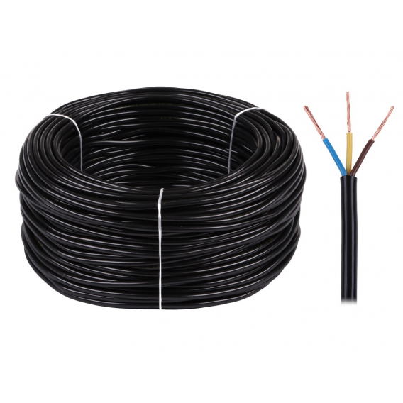 Obrázok pre Electrical cable OMY 3x0,75 300/300V black