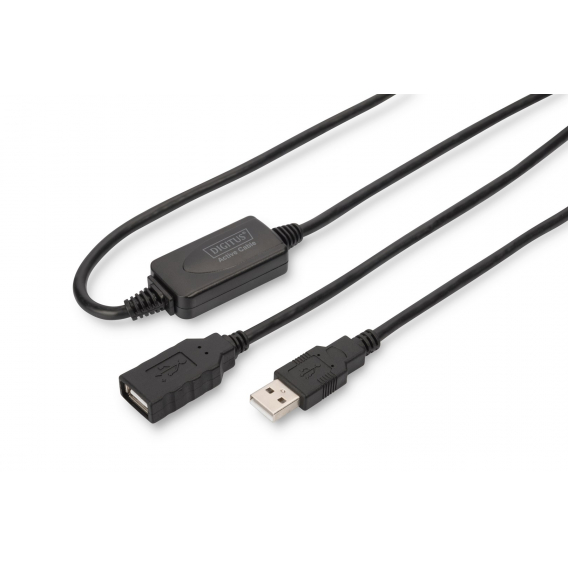 Obrázok pre Digitus DA-73101 USB kabel USB 2.0 15 m USB A Černá