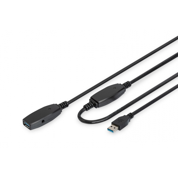 Obrázok pre Digitus DA-73105 USB kabel USB 3.2 Gen 1 (3.1 Gen 1) 10 m USB A Černá