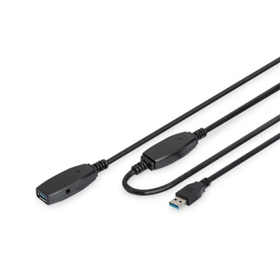 Obrázok pre Digitus DA-73105 USB kabel USB 3.2 Gen 1 (3.1 Gen 1) 10 m USB A Černá