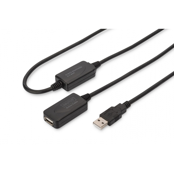 Obrázok pre Digitus DA-73102 USB kabel USB 2.0 20 m USB A Černá