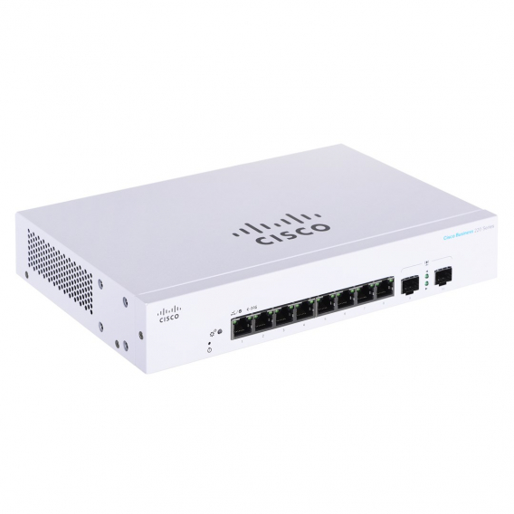 Obrázok pre Cisco CBS220-8T-E-2G Řízený L2 Gigabit Ethernet (10/100/1000) 1U Bílá