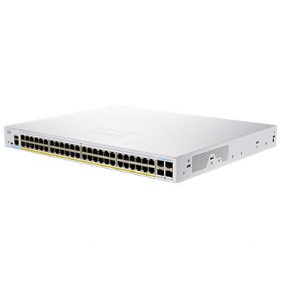 Obrázok pre Cisco CBS350-48FP-4X-EU síťový přepínač Řízený L2/L3 Gigabit Ethernet (10/100/1000) Stříbrná