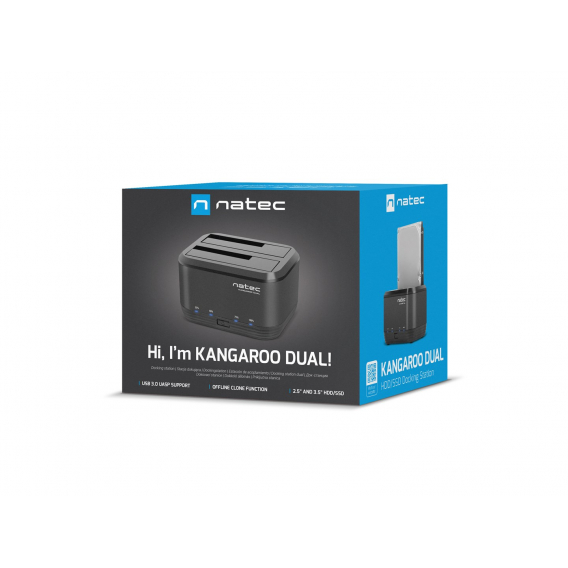 Obrázok pre NATEC Kangaroo Dual USB 3.2 Gen 1 (3.1 Gen 1) Type-A Černá