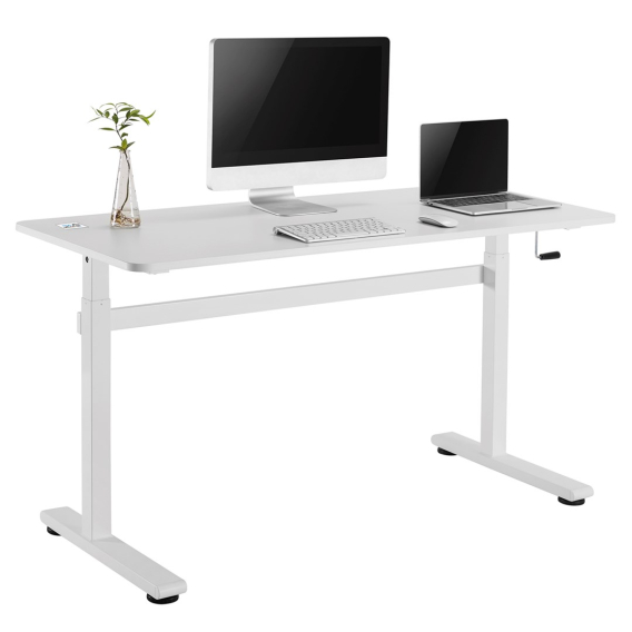 Obrázok pre Ručně výškově nastavitelný stůl Ergo Office, max. 40 kg, max. výška 117 cm, s deskou pro sezení a stání, ER-401 W