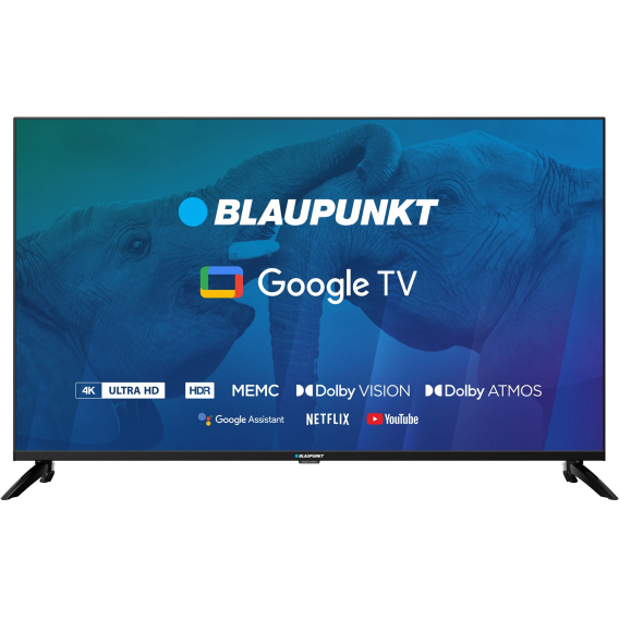 Obrázok pre TV 43" Blaupunkt 43UBG6000S 4K Ultra HD LED, GoogleTV, Dolby Atmos, WiFi 2,4-5GHz, BT, černá