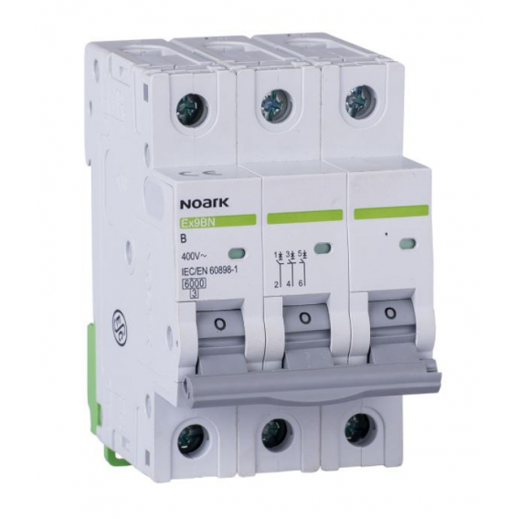 Obrázok pre Miniature circuit breakers Noark Ex9BN 3P B40 100057