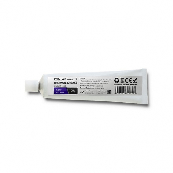 Obrázok pre Qoltec 51654 Termoplastický tuk 4,63 W/m-K | 100 g | Šedá