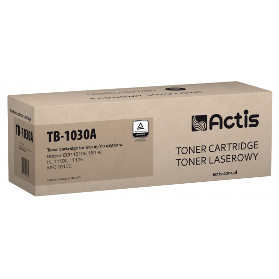 Obrázok pre Actis Tonerová kazeta TB-1030A (náhradní kazeta Brother TN-1030; Supreme; 1000 stran; černá)