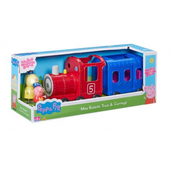 Obrázok pre PROMO Peppa Pig Train with Wagon + 06152 TM TOYS Figures