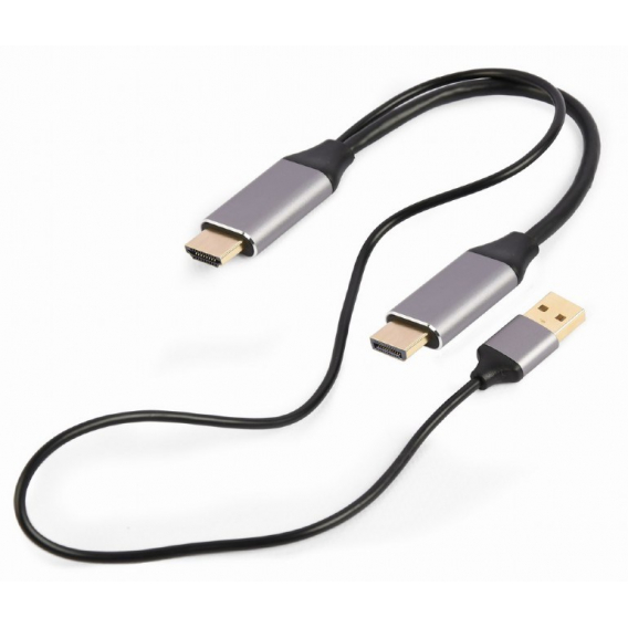 Obrázok pre Gembird A-HDMIM-DPM-01 adaptér k video kabelům 2 m HDMI Typ A (standardní) DisplayPort Černá