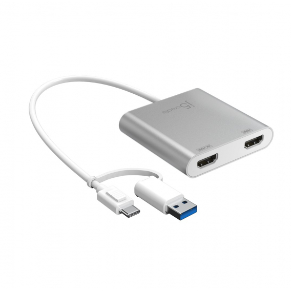 Obrázok pre j5create JCA365 USB grafický adaptér 3840 x 2160 px Stříbrná