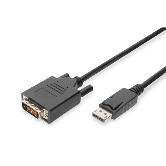 Obrázok pre Digitus AK-340301-020-S adaptér k video kabelům 2 m DisplayPort DVI-D Černá