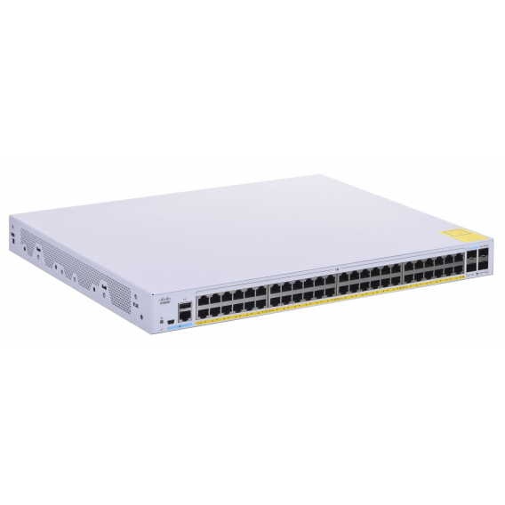 Obrázok pre Cisco CBS350-48P-4X-EU síťový přepínač Řízený L2/L3 Gigabit Ethernet (10/100/1000) Stříbrná