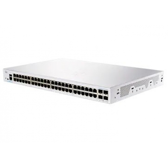 Obrázok pre Cisco CBS250-48T-4G-EU síťový přepínač Řízený L2/L3 Gigabit Ethernet (10/100/1000) Stříbrná