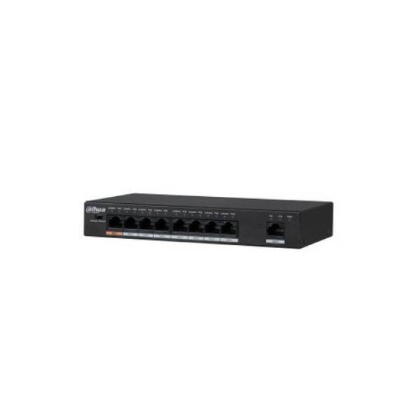 Obrázok pre Dahua Technology PFS3009-8ET-96 Nespravované L2 Fast Ethernet (10/100) Podpora napájení po Ethernetu (PoE) Černá