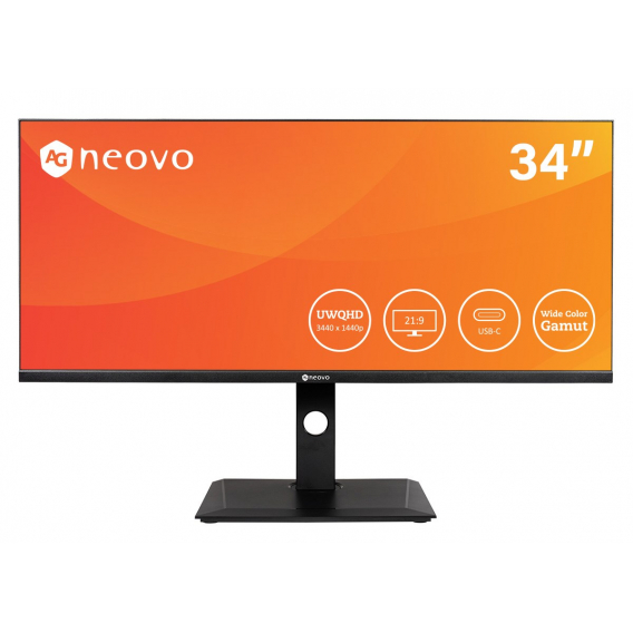 Obrázok pre AG Neovo DW3401 LED display 86,4 cm (34") 3440 x 1440 px UltraWide Quad HD Černá
