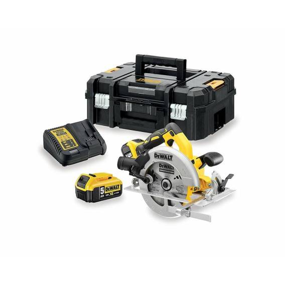 Obrázok pre DeWALT DCS570P2-QW přenosná kotoučová pila 18,4 cm Stříbrná, Žlutá 5500 ot/min