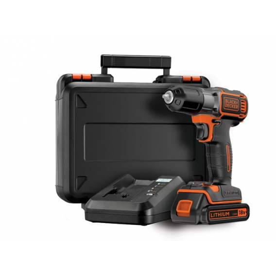 Obrázok pre Black & Decker ASD18K Keyless Black,Orange