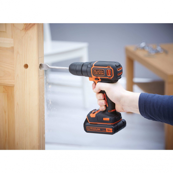 Obrázok pre Black & Decker BDCD18-QW vrtačka 650 ot/min Černá, Oranžová