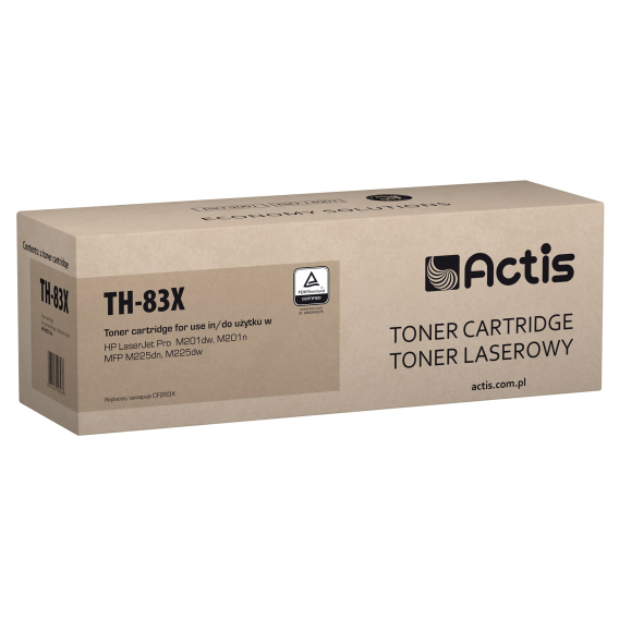 Obrázok pre Actis Tonerová kazeta TH-83X (náhradní HP 83X CF283X; standardní; 2200 stran; černá)