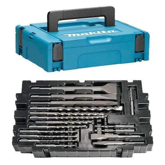Obrázok pre MAKITA DRILL BIT SET SDS + CHISELS 17pcs. IN THE MAKPAC SUITCASE