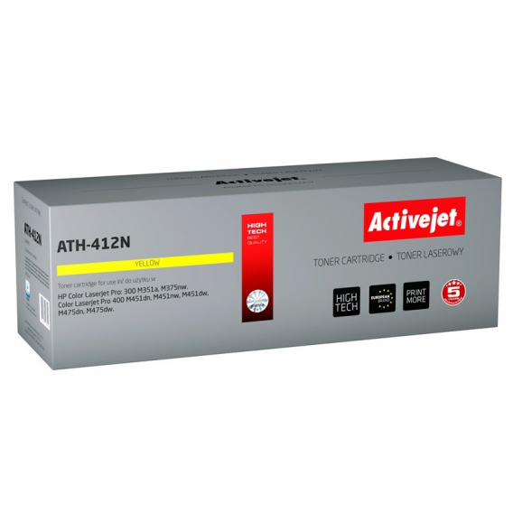 Obrázok pre Activejet ATH-412N (náhrada za HP 305A CE412A; Supreme; 2600 stran; žlutá)