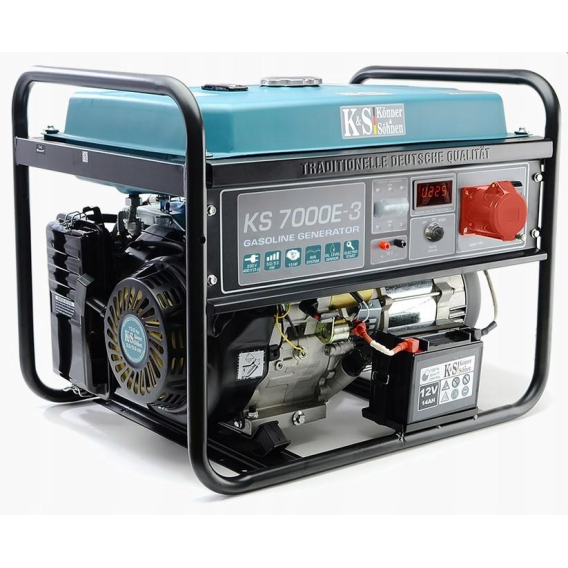 Obrázok pre KS GASOLINE GENERATOR KS 7000E-3 230/400V, ELECTRIC START.