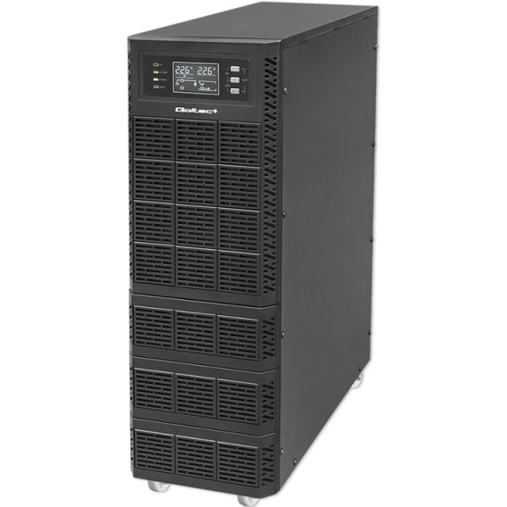 Obrázok pre Qoltec 52284 Nepřerušitelný zdroj napájení UPS | 10kVA | 10000W | Účiník 1,0 | LCD | EPO | USB | On-line