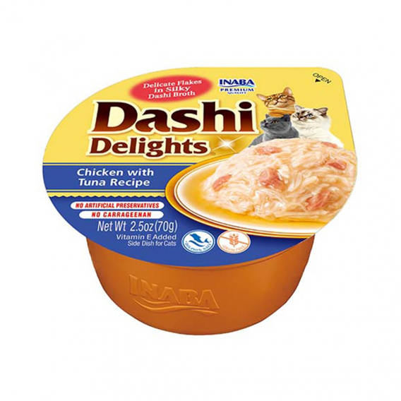 Obrázok pre INABA Dashi Delights kuřecí vývar s tuňákem - pamlsek pro kočky - 70g