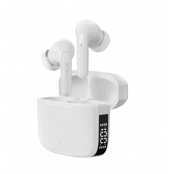 Obrázok pre Denver TWE-61 Sluchátka s mikrofonem True Wireless Stereo (TWS) Do ucha Volání / hudba / sport / volný čas Bluetooth Bílá