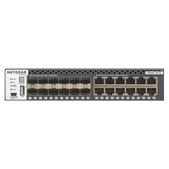 Obrázok pre NETGEAR M4300-12X12F Řízený L2/L3 10G Ethernet (100/1000/10000) 1U Černá