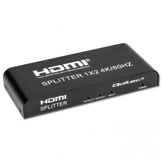 Obrázok pre Qoltec 51797 Aktivní HDMI Splitter 2 x HDMI 4K x 2K | 6 Gb/s | 60 Hz