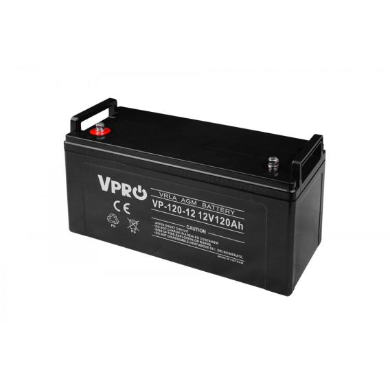 Obrázok pre VOLT POLSKA AGM VPRO 12V 120Ah VRLA Maintenance-free battery