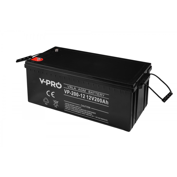 Obrázok pre VOLT POLSKA AGM VPRO 12V 200Ah VRLA Maintenance-free battery