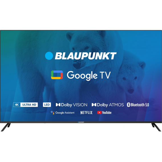 Obrázok pre TV 65" Blaupunkt 65UBG6000S 4K Ultra HD LED, GoogleTV, Dolby Atmos, WiFi 2,4-5GHz, BT, černá