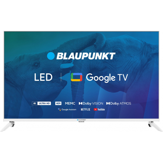 Obrázok pre TV 43" Blaupunkt 43UBG6010S 4K Ultra HD LED, GoogleTV, Dolby Atmos, WiFi 2,4-5GHz, BT, bílá