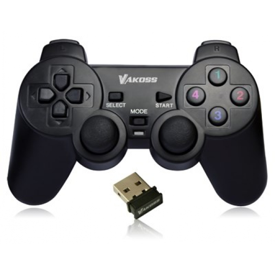 Obrázok pre Vakoss GP-3925BK herní ovladač Černá RF Gamepad Analogový/digitální PC, Playstation 3