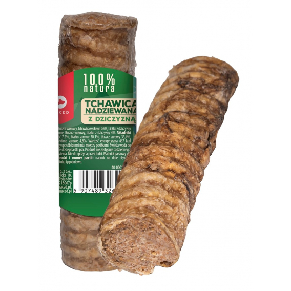 Obrázok pre MACED Trachea stuffed with venison - žvýkačka pro psa - 120g