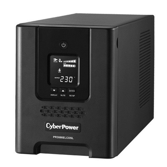 Obrázok pre CyberPower PR3000ELCDSL zdroj nepřerušovaného napětí Line-interaktivní 3 kVA 2700 W 9 AC zásuvky / AC zásuvek